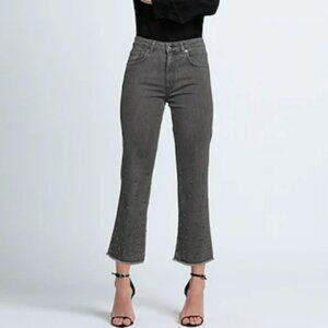 Love Moschino Studded Flare Cropped Jeans